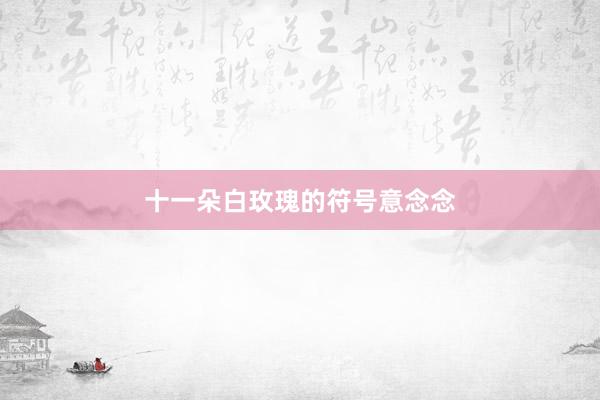十一朵白玫瑰的符号意念念